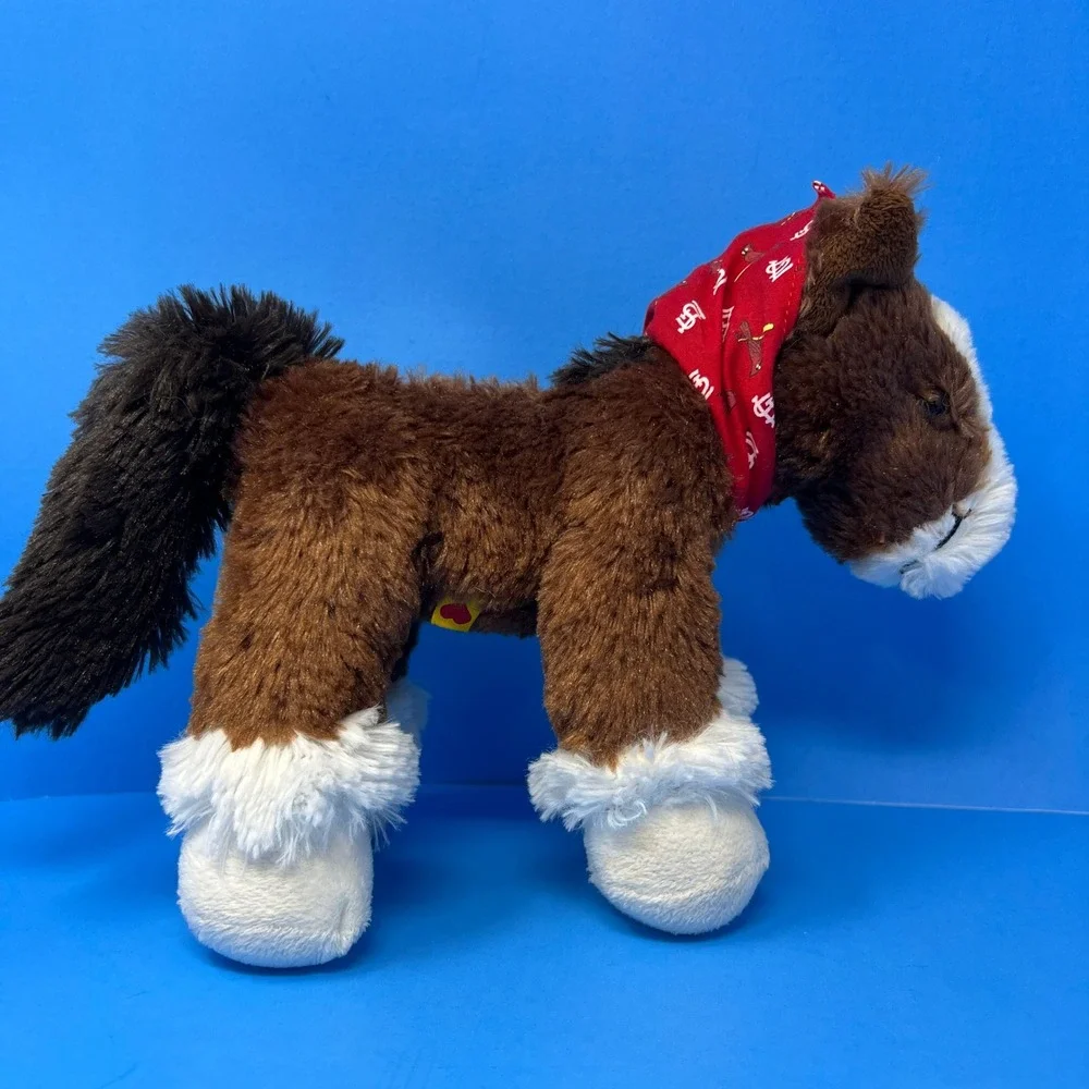 Build A Bear Plush Medium Brown‎ St Louis Cardinals Budweiser Clydesdale 2014